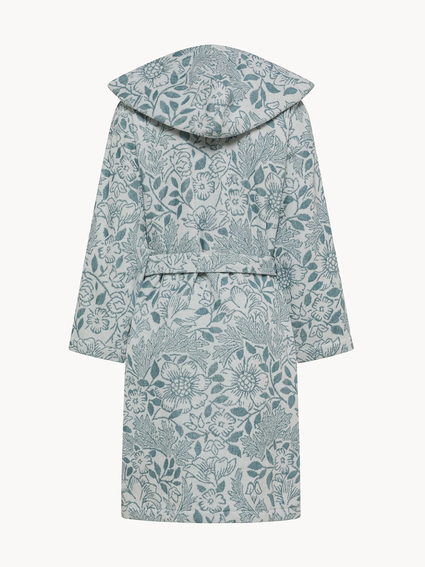 Accappatoio in cotone velour fantasia floreale
