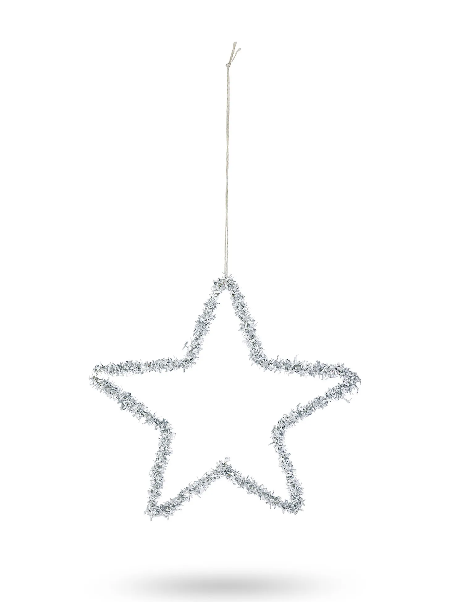 Addobbo albero a stella in plastica