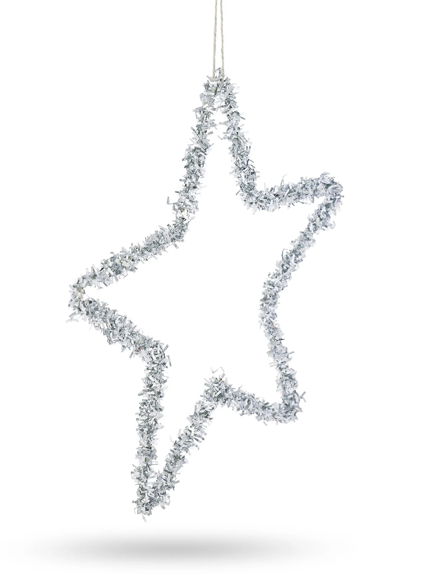 Addobbo albero a stella in plastica