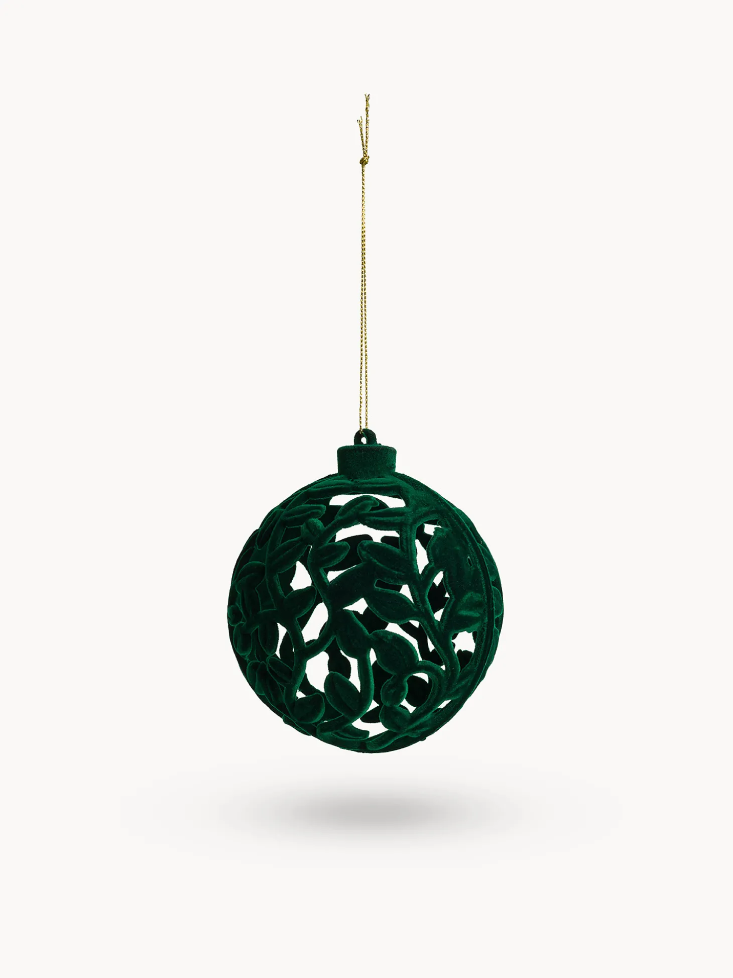 Addobbo albero in velluto a Pallina