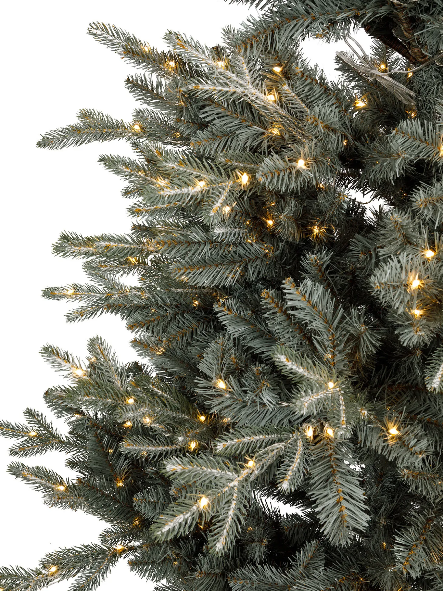 Albero di Natale Leara con sfumature di bianco H215 1000LED