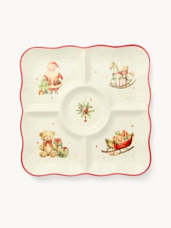 Antipastiera in porcellana Natale vintage