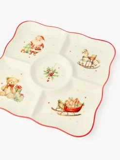 Antipastiera in porcellana Natale vintage