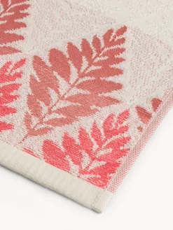 Asciugamano bordo jacquard fantasia foglie