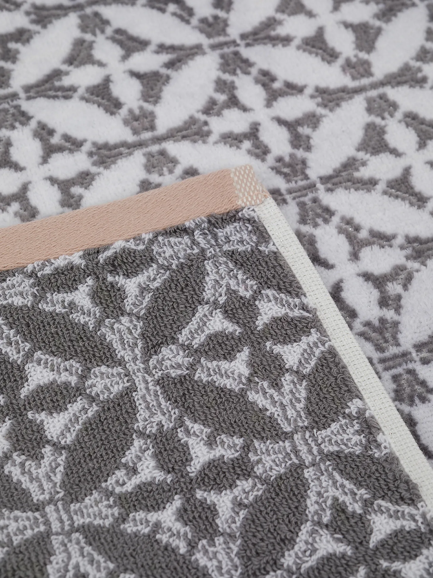 Asciugamano cotone velour motivo geometrico Portofino