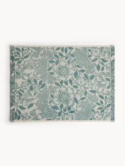 Asciugamano in cotone velour fantasia floreale
