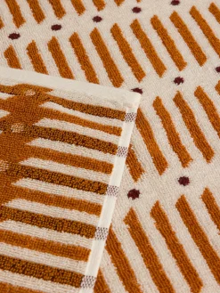 Asciugamano in spugna di cotone fantasia geometrica