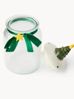 Barattolo in vetro con tappo a Babbo Natale
