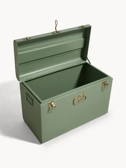 Baule decorativo in ferro verniciato