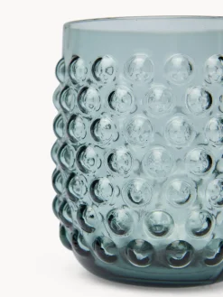 Bicchiere in vetro lavorazione a bolle