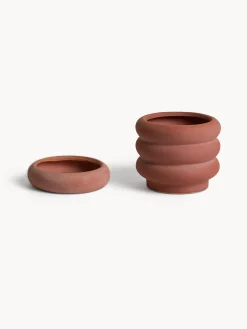 Cachepot in ceramica ad anelli