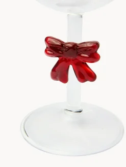 Calice in vetro borosilicato dettaglio fiocco