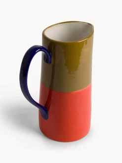 Caraffa in ceramica a righe