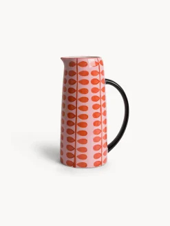Caraffa in ceramica motivo fiorellini