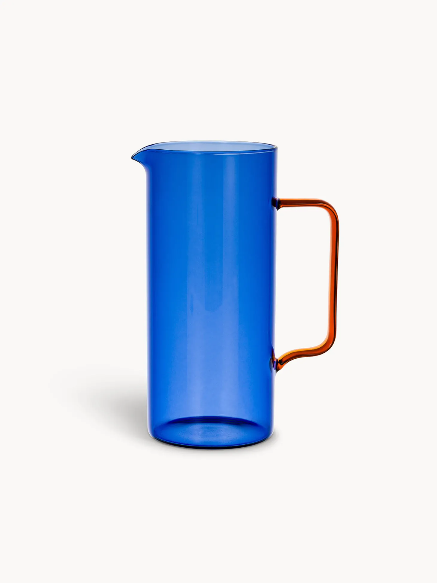 Caraffa in vetro bicolore