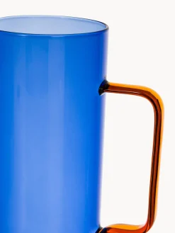 Caraffa in vetro bicolore