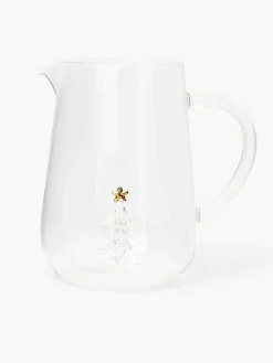 Caraffa in vetro borosilicato dettaglio alberello