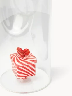 Caraffa in vetro borosilicato dettaglio regalo