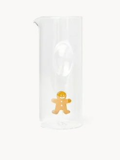 Caraffa in vetro borosilicato dettaglio gingerbread