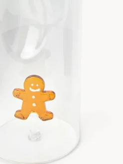 Caraffa in vetro borosilicato dettaglio gingerbread