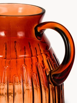 Caraffa in vetro colorato
