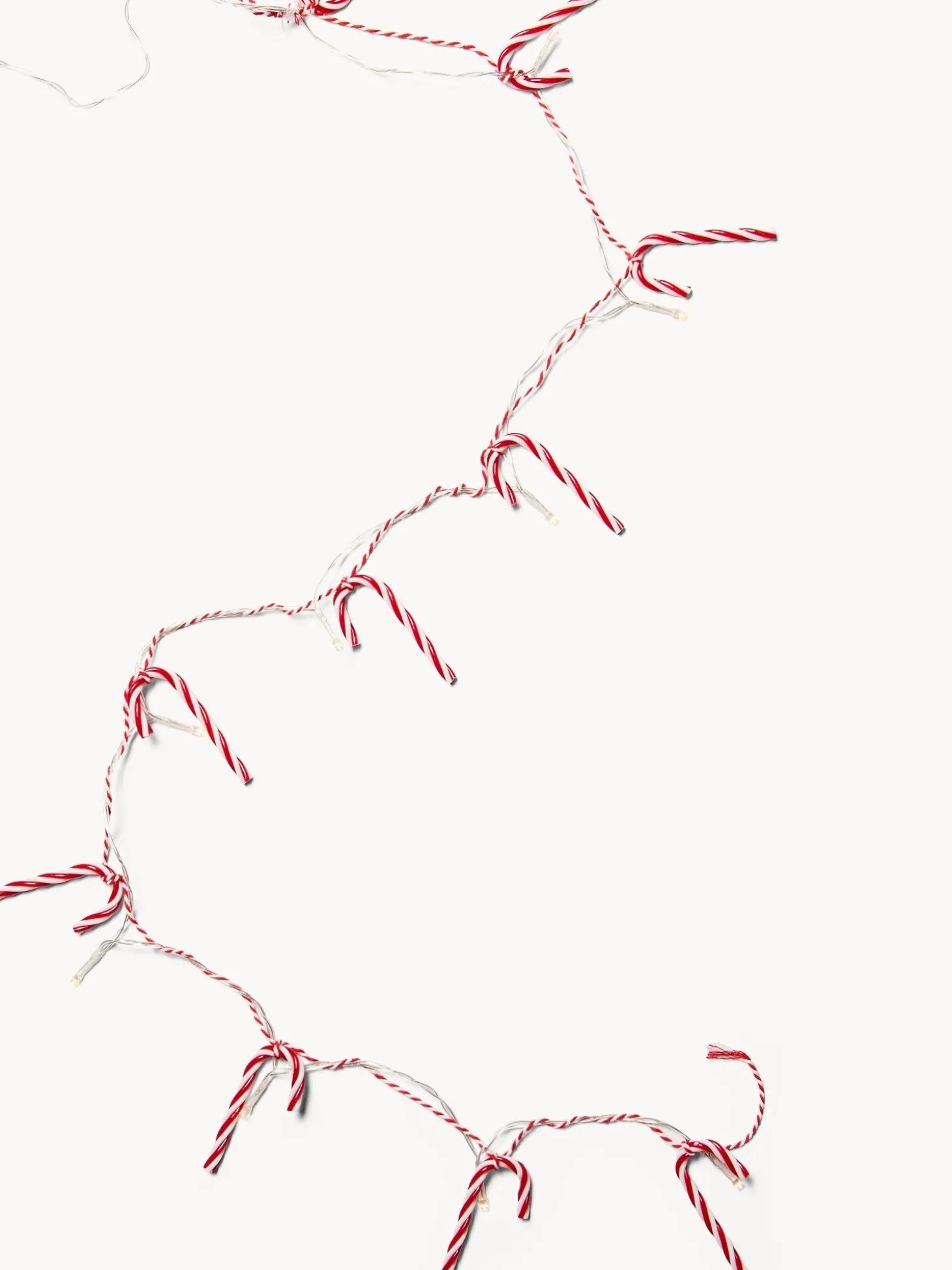 Catena di luci a forma di candycane