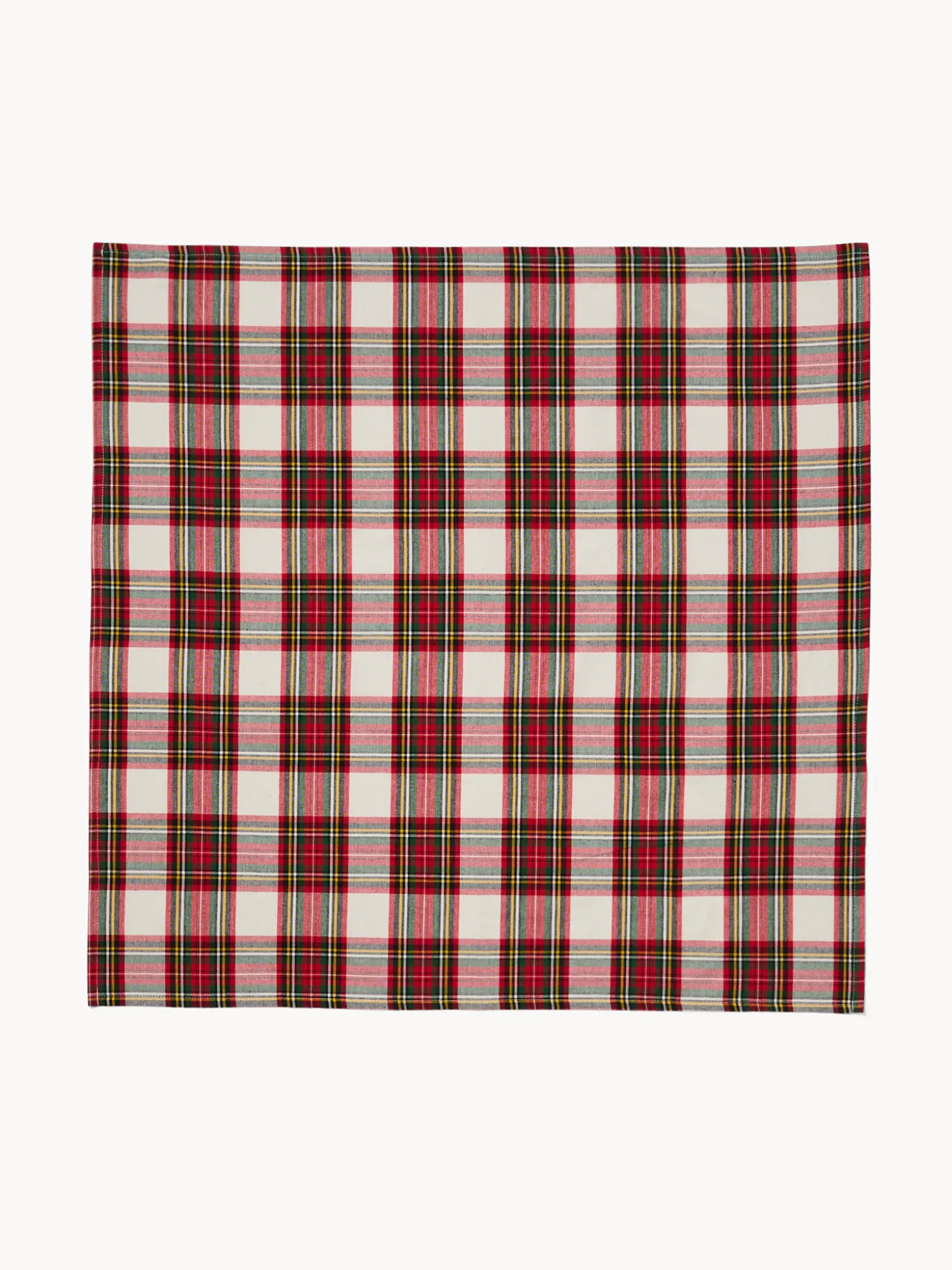 Centrotavola tartan in puro cotone tinto filo