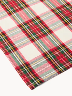 Centrotavola tartan in puro cotone tinto filo