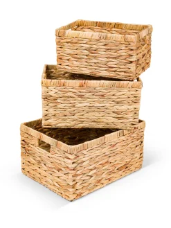 Cesto in paglia intrecciata