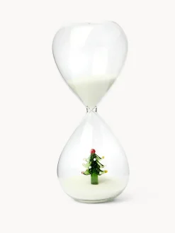 Clessidra in vetro con decorazione