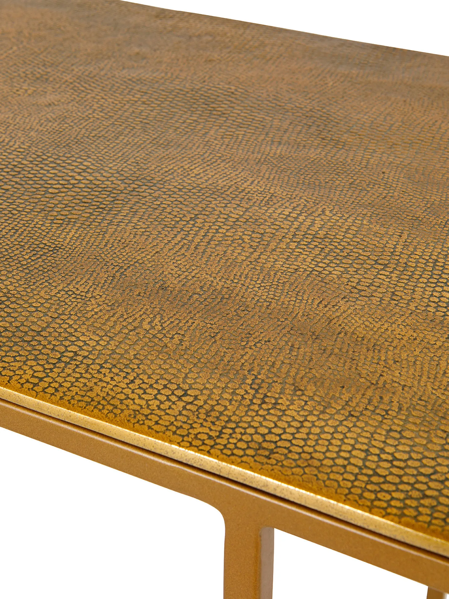 Consolle con finitura dorata Golden Hour