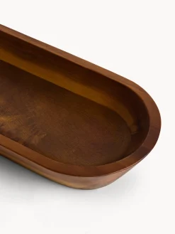 Coppa in legno di acacia con logo laser