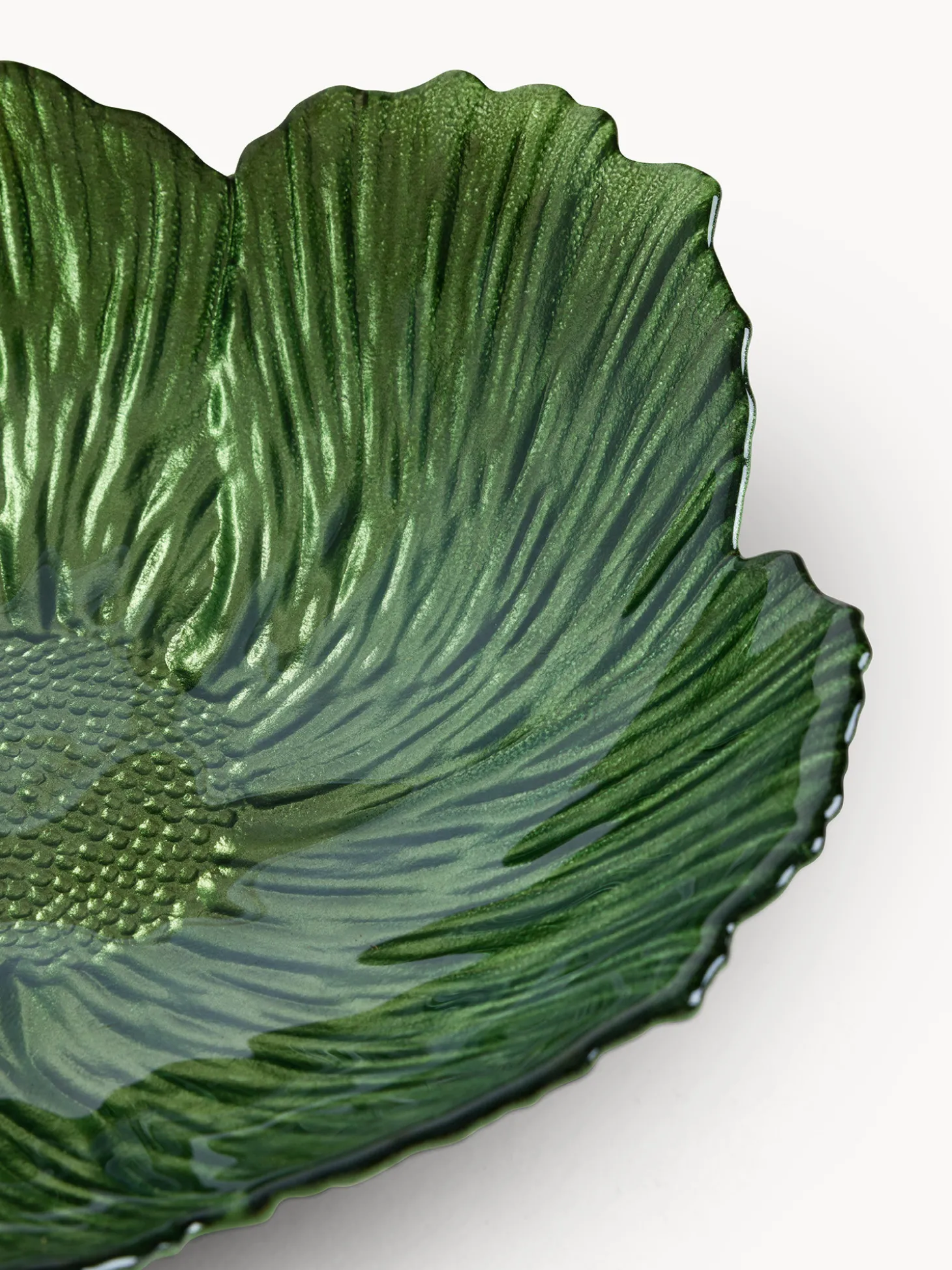 Coppa in vetro a forma fiore