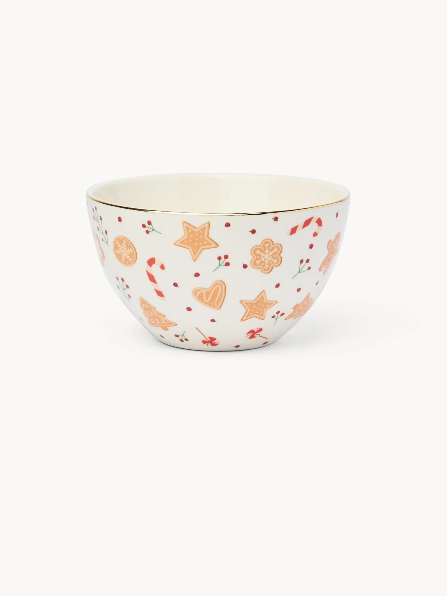 Coppetta in stoneware motivo gingerbread