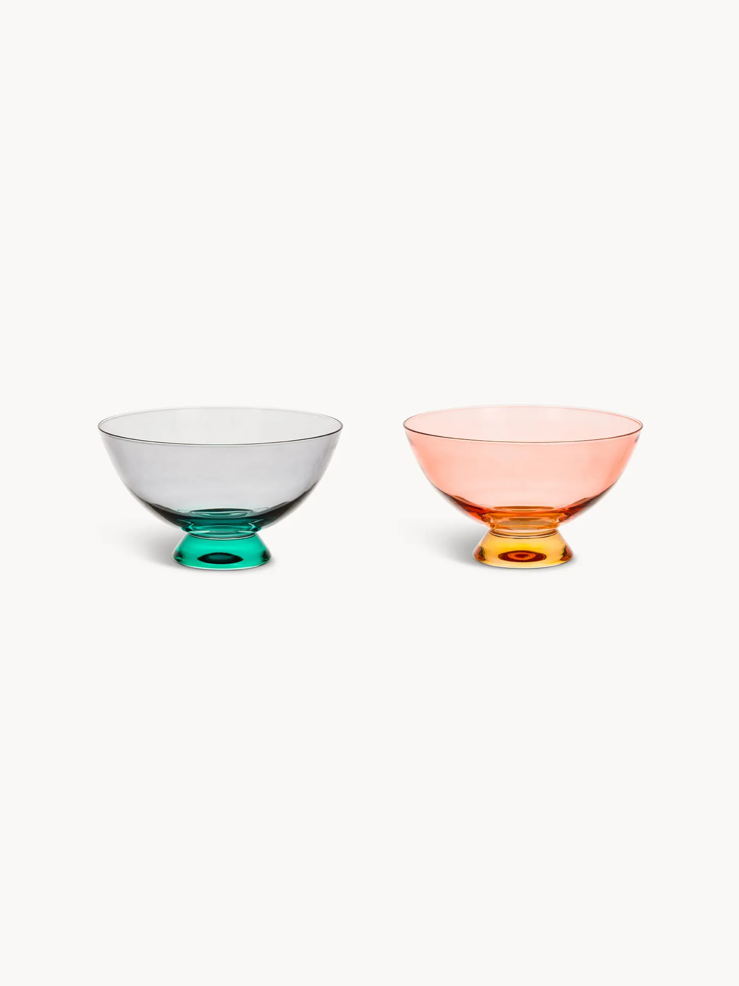 Coppetta in vetro borosilicato colorato