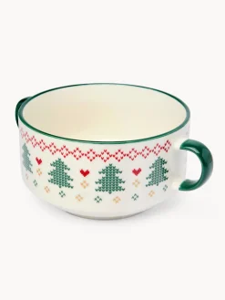 Coppette pane in new bone china decoro crochet