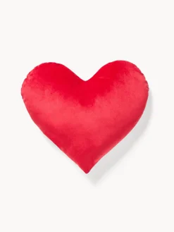 Cuscino a cuore in velluto