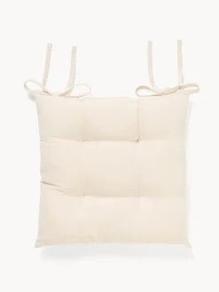 Cuscino da sedia con lacci in cotone e lurex