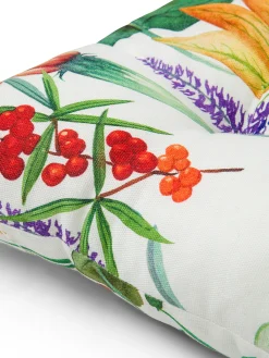 Cuscino da sedia panama di cotone stampa vegetale