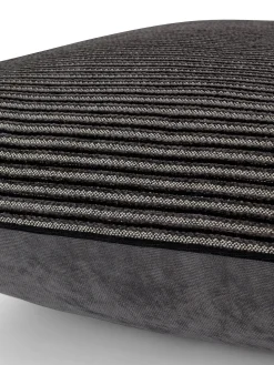 Cuscino jacquard motivo righe 45x45cm