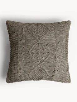 Cuscino 45x45 cm con motivo a treccia