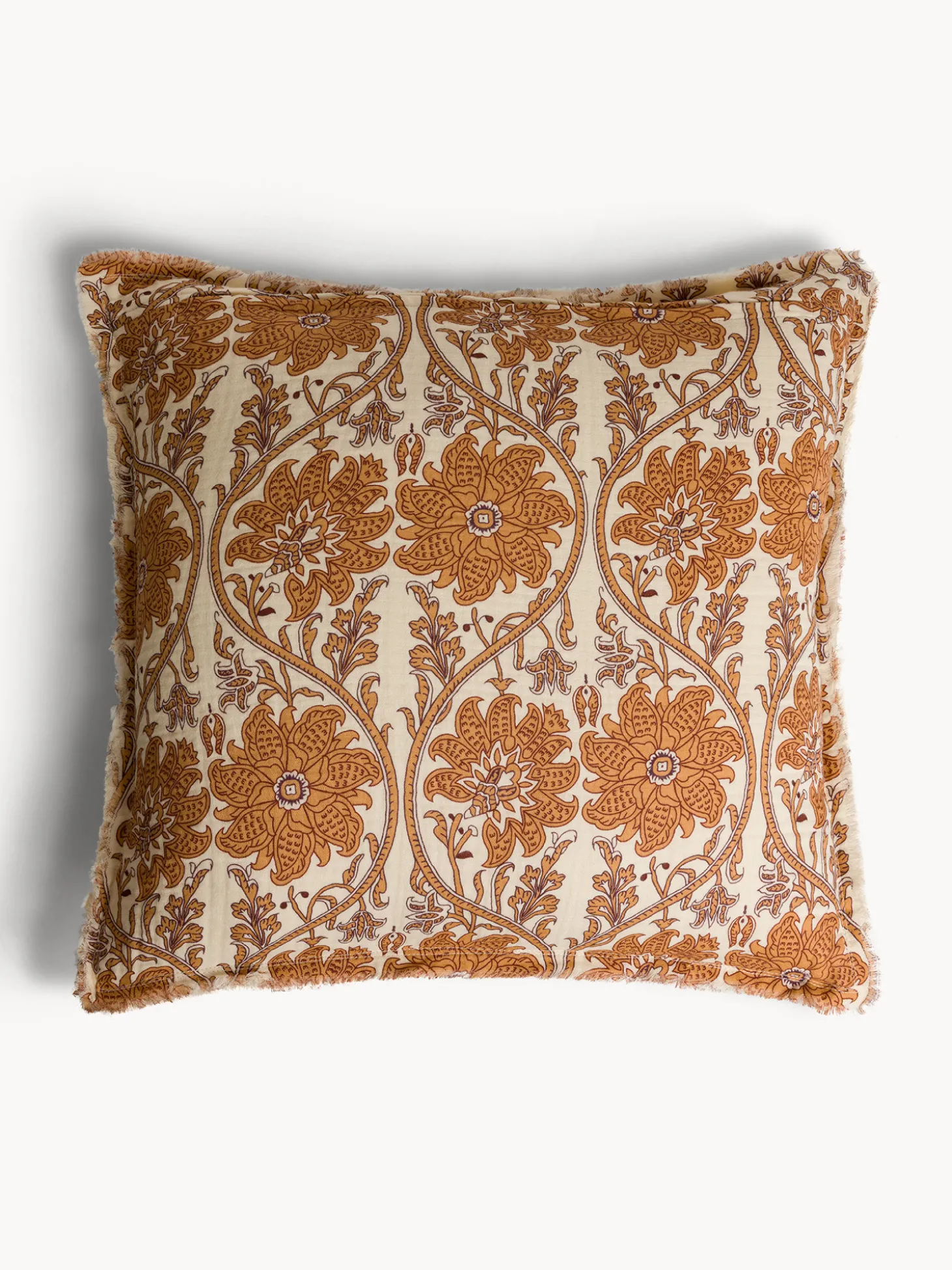 Cuscino 50x50 cm in cotone con stampa floreale