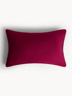 Cuscino 35x55 cm in mohair righe zigzag