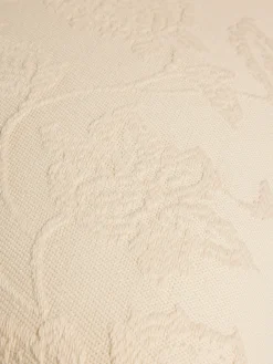 Cuscino 50x50 cm in puro cotone jacquard con motivo floreale
