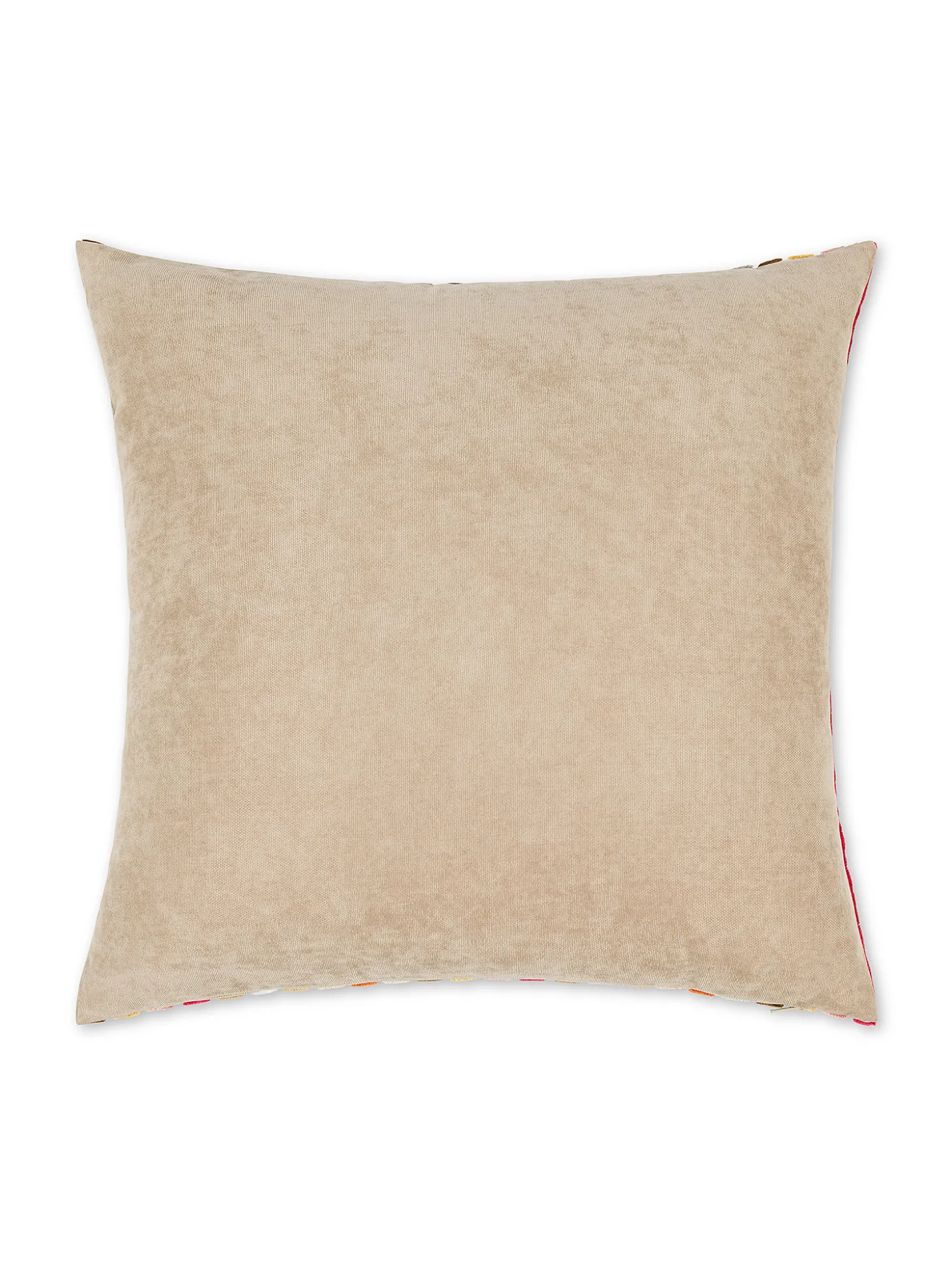 Cuscino 43x43 cm in velluto jacquard a righe