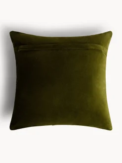 Cuscino 50x50 cm in velluto righe a contrasto