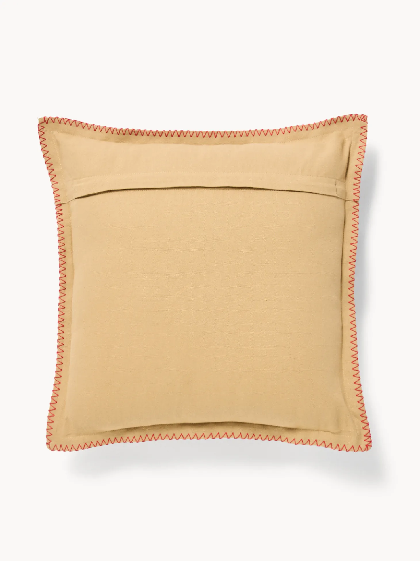 Cuscino 45x45 in cotone con ricamo a catenella