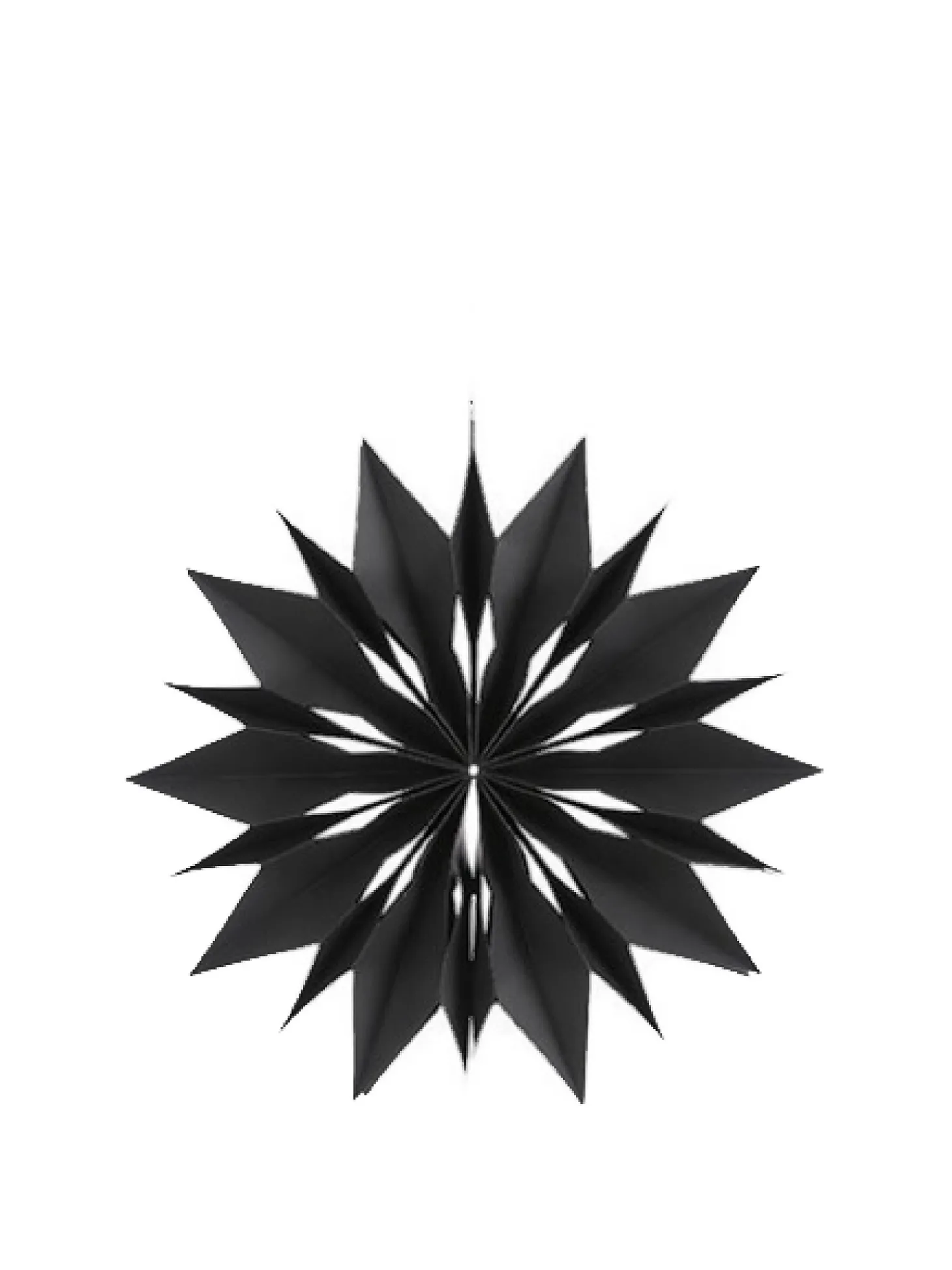 Decorazione in carta a forma di fiocco di neve