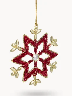 Decorazione per albero a forma di fiocco di neve in feltro