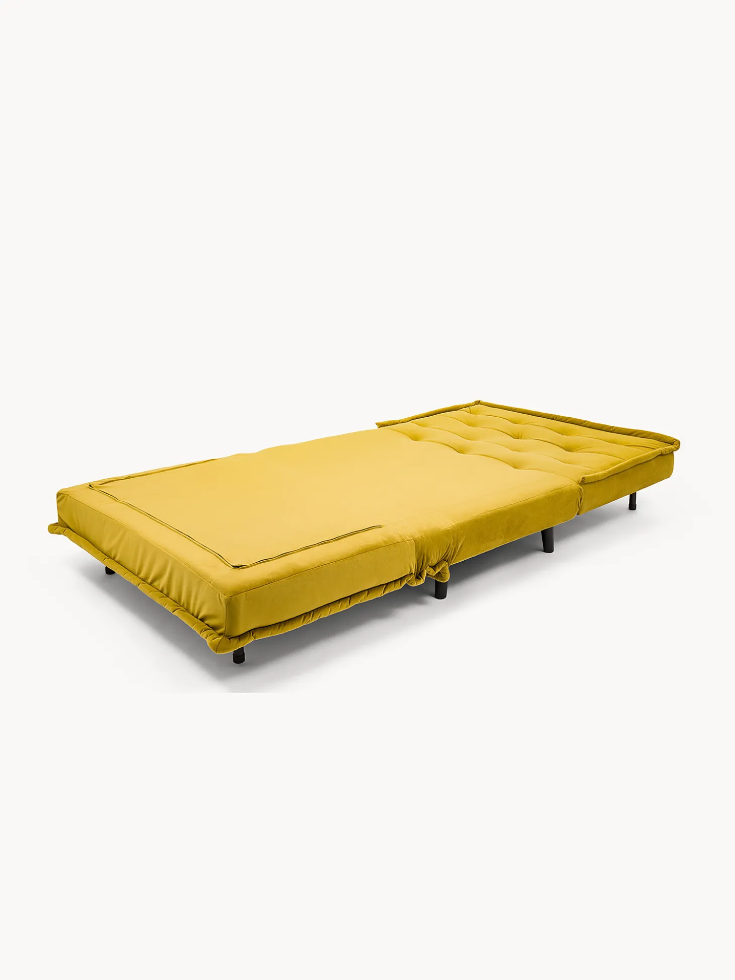 Divano letto Guest con rivestimento in velluto di poliestere riciclato